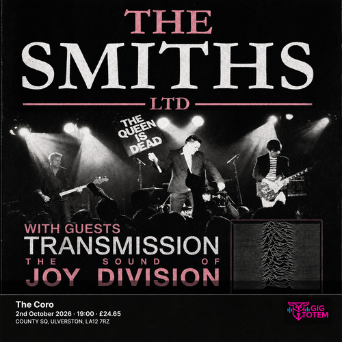 The Smiths LTD + Transmission at The Coro on 2 October 2026 gig poster