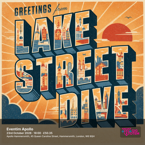 Lake Street Dive Mamas Gun at Eventim Apollo on 23 October 2026 gig poster