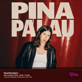 Pina Palau at Heartbreakers on 26 October 2026 gig poster