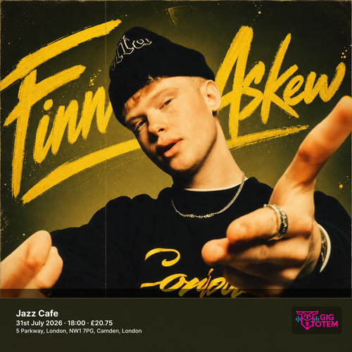 Finn Askew at Jazz Cafe on 31 July 2026 gig poster
