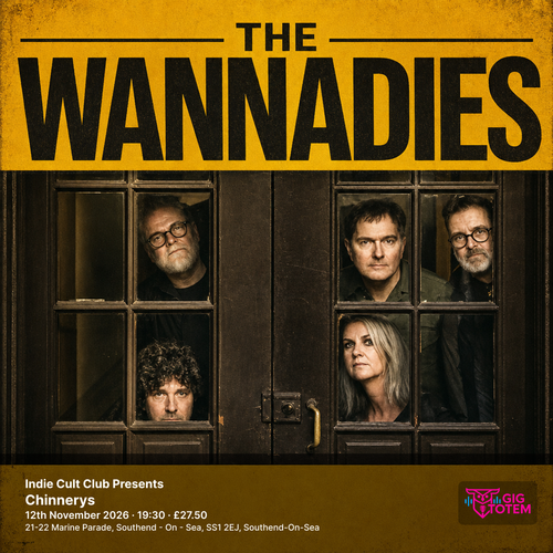 Indie Cult Club Presents: The Wannadies The Wannadies at Chinnerys on 12 November 2026 gig poster