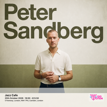 Peter Sandberg at Jazz Cafe on 20 October 2026 gig poster