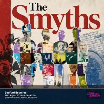 The Smyths at Esquires on 28 August 2026 gig poster