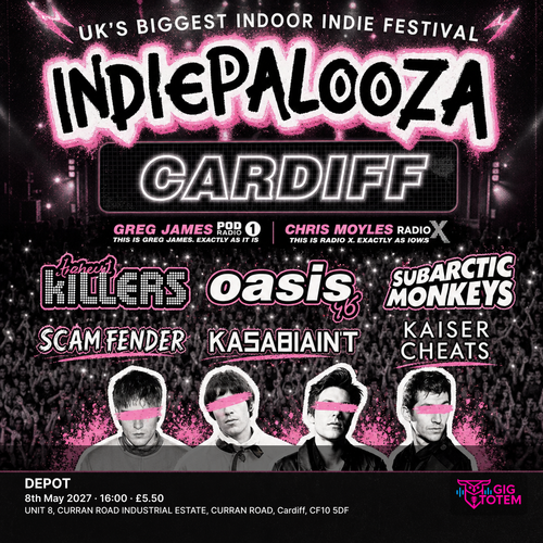 INDIEPALOOZA FESTIVAL at DEPOT on 8 May 2027 gig poster