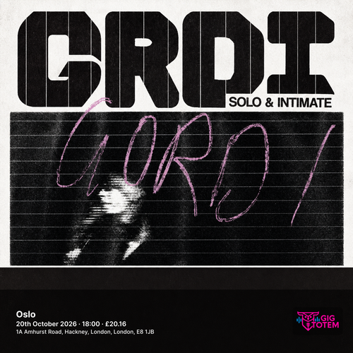 Gordi at Oslo on 20 October 2026 gig poster