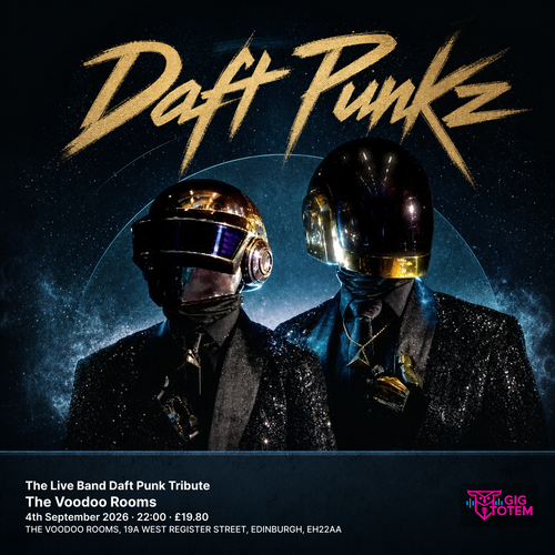 Daft Punkz - The Live Band Daft Punk Tribute Daft Punkz at The Voodoo Rooms on 4 September 2026 gig poster