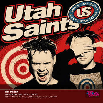 Utah Saints at Parish on 24 October 2026 gig poster