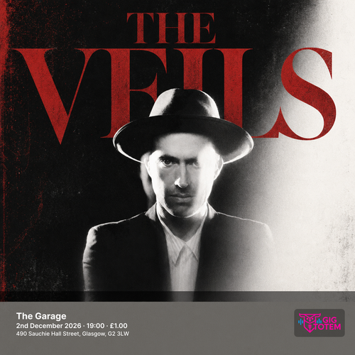 The Veils Anthonie Tonnon at Garage on 2 December 2026 gig poster