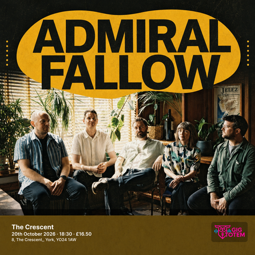 Admiral Fallow at The Crescent on 20 October 2026 gig poster