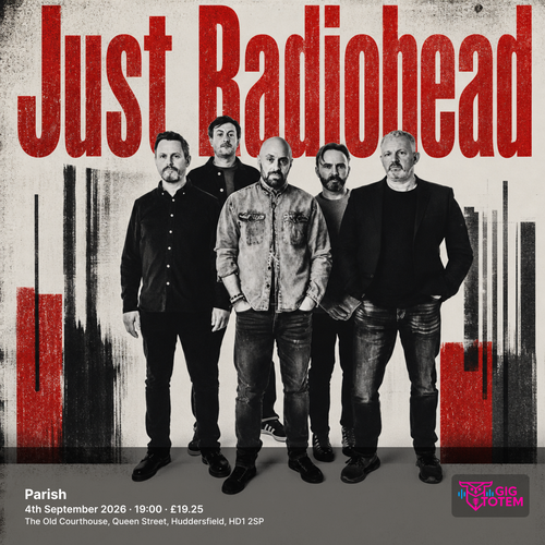 Just Radiohead at Parish on 4 September 2026 gig poster