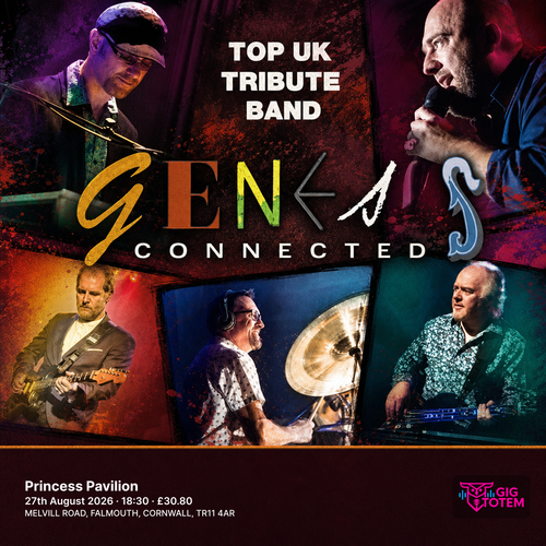 Genesis Connected at Princess Pavilion on 27 August 2026 gig poster