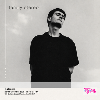 Family Stereo Kathi Deakin at Gullivers on 23 September 2026 gig poster