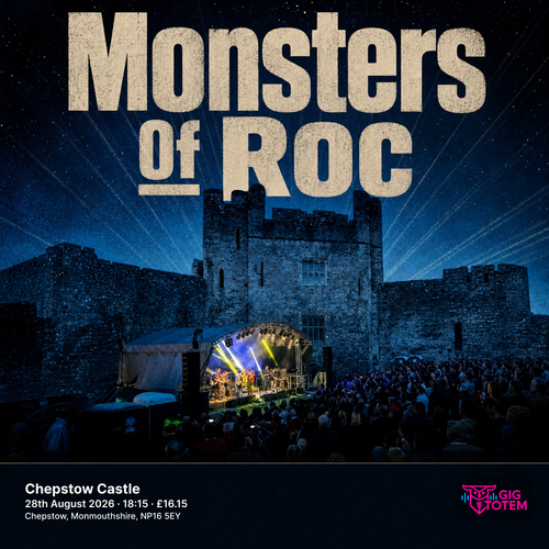 Monsters Of Roc at Chepstow Castle on 28 August 2026 gig poster