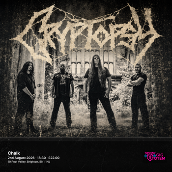 Cryptopsy Celestial Sanctuary at Chalk on 2 August 2026 gig poster