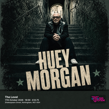 Huey Morgan at The Level on 17 October 2026 gig poster
