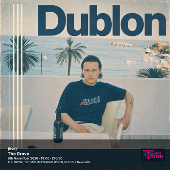 dublon (live) Dublon at The Grove on 9 November 2026 gig poster