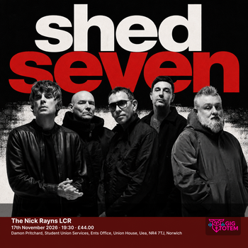 Shed Seven The Academic at The Nick Rayns LCR on 17 November 2026 gig poster