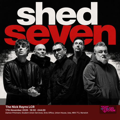 Shed Seven The Academic at The Nick Rayns LCR on 17 November 2026 gig poster