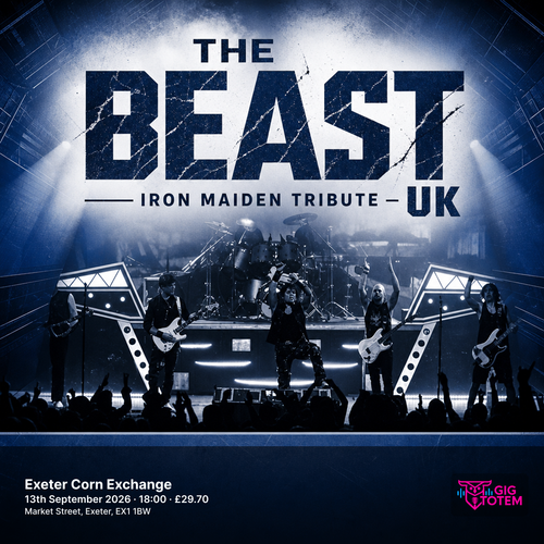 The Beast UK - Iron Maiden Tribute at Exeter Corn Exchange on 13 September 2026 gig poster