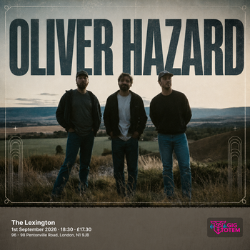Oliver Hazard Lonely Mountain at The Lexington on 1 September 2026 gig poster