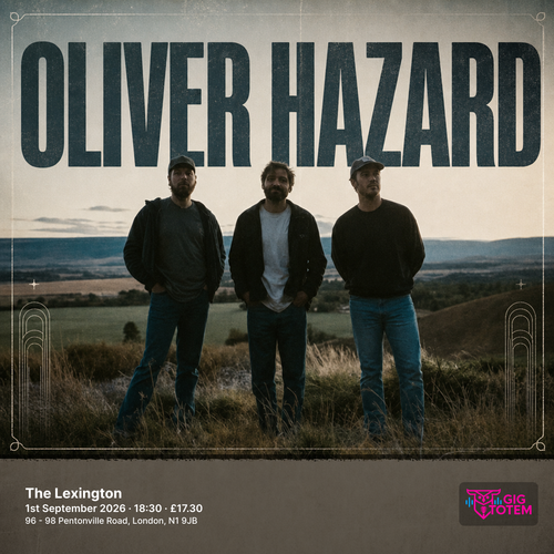 Oliver Hazard Lonely Mountain at The Lexington on 1 September 2026 gig poster