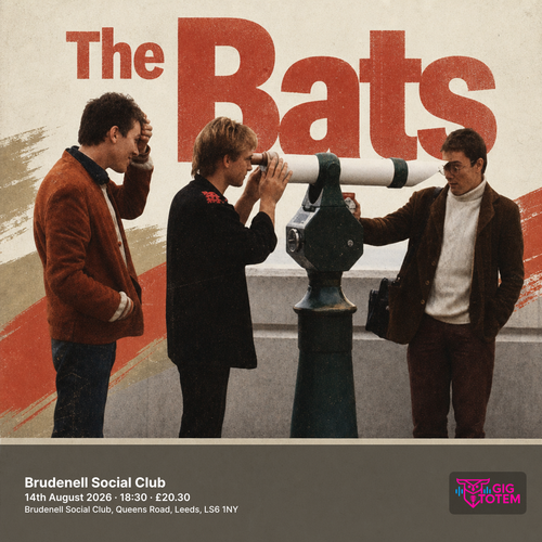 THE BATS AMBER & RYAN, Lande Hekt at BRUDENELL SOCIAL CLUB on 14 August 2026 gig poster