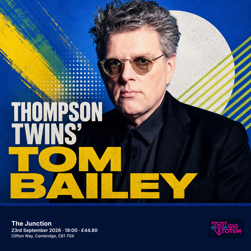 Thompson Twins' Tom Bailey Blancmange at Junction on 23 September 2026 gig poster