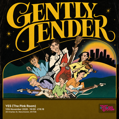 Gently Tender at YES (The Pink Room) on 12 November 2026 gig poster