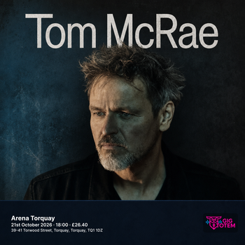 TOM MCRAE at Arena Torquay on 21 October 2026 gig poster
