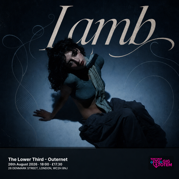 Lamb at The Lower Third on 26 August 2026 gig poster
