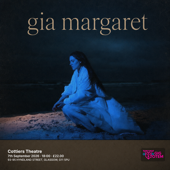 Gia Margaret Resavoir at Cottiers Theatre on 7 September 2026 gig poster