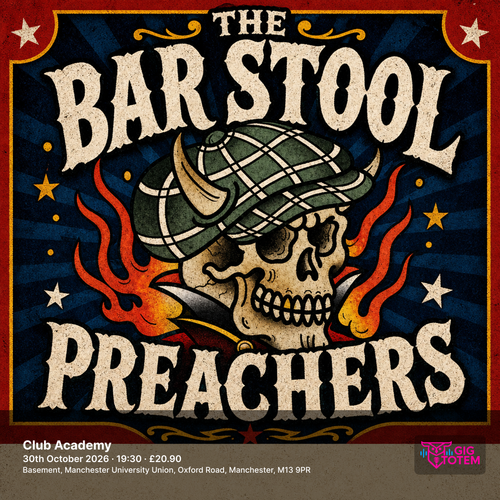 The Bar Stool Preachers at Club Academy on 30 October 2026 gig poster