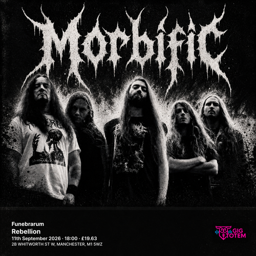 Funebrarum + Morbific Morbific at Rebellion on 11 September 2026 gig poster