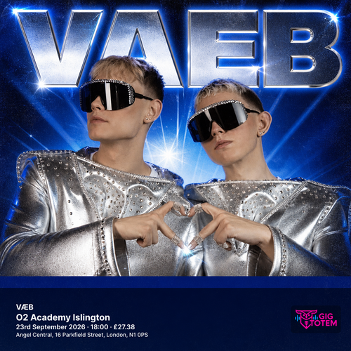 VÆB VAEB at O2 Academy Islington on 23 September 2026 gig poster