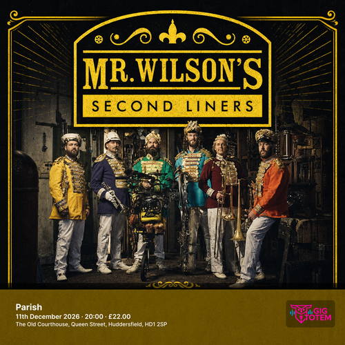 Mr Wilson's Second Liners at Parish on 11 December 2026 gig poster