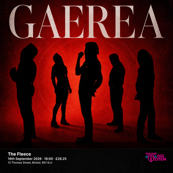 Gaerea Conjurer at The Fleece on 16 September 2026 gig poster