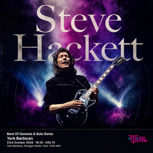 Steve Hackett - Best Of Genesis & Solo Gems Steve Hackett at York Barbican on 23 October 2026 gig poster