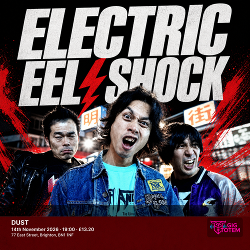 Electric Eel Shock at DUST on 14 November 2026 gig poster