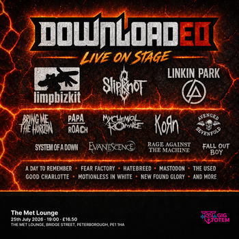 DOWNLOADED - Live on stage at The Met Lounge on 25 July 2026 gig poster