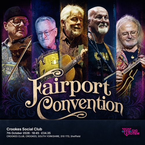 Fairport Convention at Crookes Social Club on 7 October 2026 gig poster