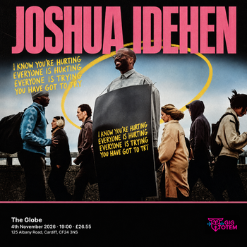 Joshua Idehen at The Globe on 4 November 2026 gig poster
