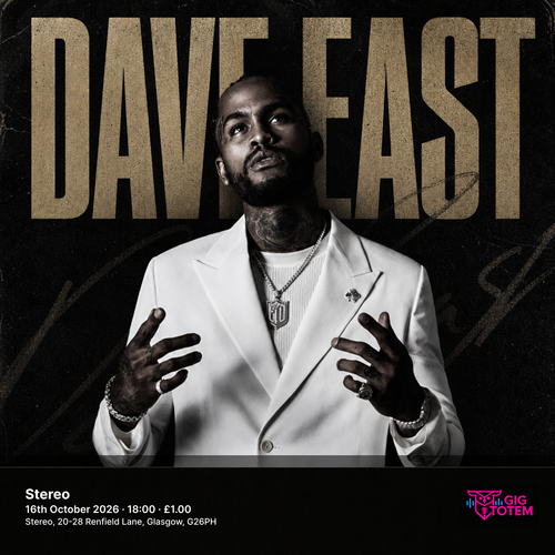 Dave East at Stereo on 16 October 2026 gig poster