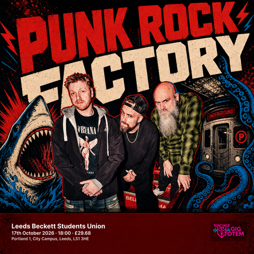 Punk Rock Factory at Leeds Beckett Students Union on 17 October 2026 gig poster