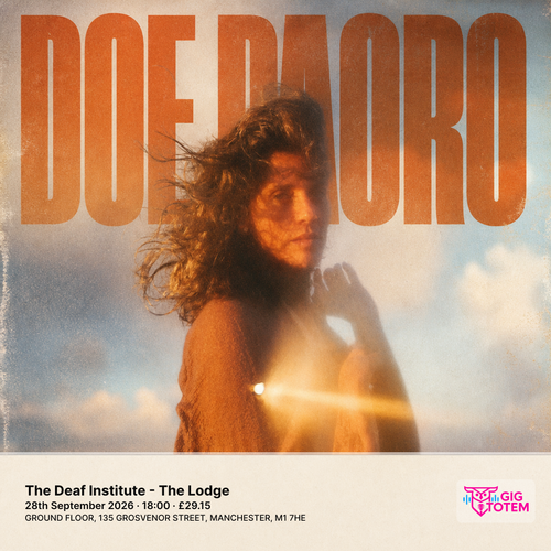 DOE PAORO at The Deaf Institute on 28 September 2026 gig poster