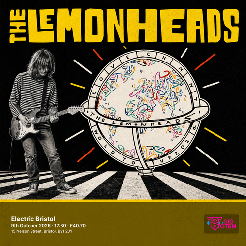 The Lemonheads Willy Mason at Electric Bristol on 9 October 2026 gig poster