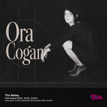Ora Cogan at The Abbey on 24 August 2026 gig poster
