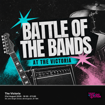 Battle of the Bands at The Victoria at The Victoria on 21 August 2026 gig poster