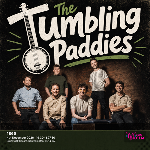 The Tumbling Paddies at 1865 on 4 December 2026 gig poster