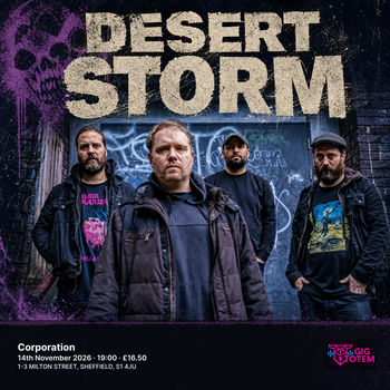 Desert Storm at Corporation on 14 November 2026 gig poster