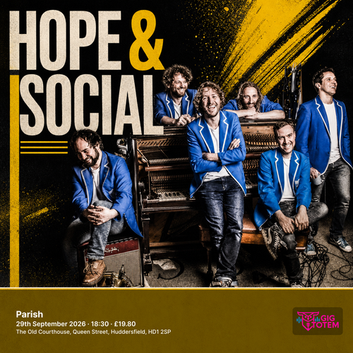 Hope & Social at Parish on 29 September 2026 gig poster